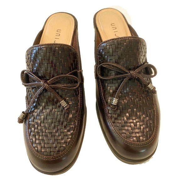 Unisa Ladies Flat Mules Basket Weave Upper with Tassles Size 6 M - Picture 1 of 11